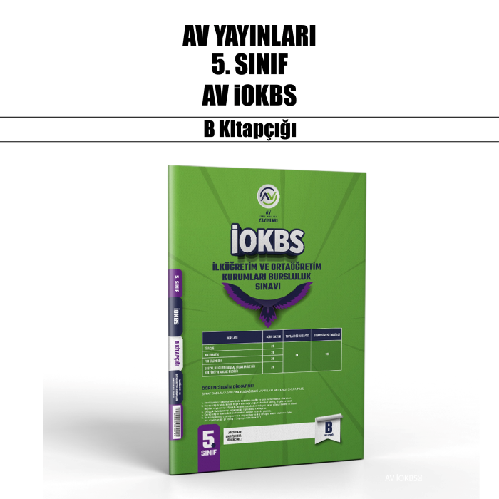 AV 05.SINIF İOKBS BURSLULUK SINAVI B - 25-26